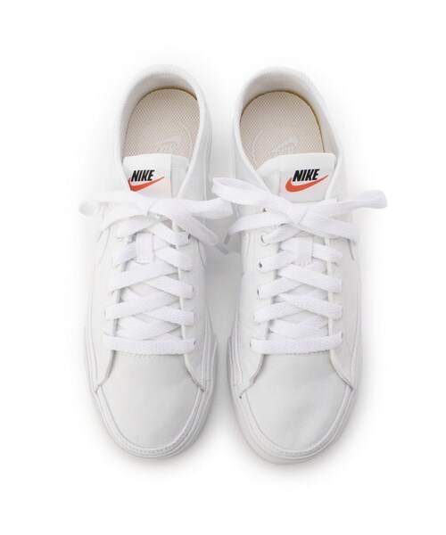 grove(グローブ)の「◆NIKE CourtLegacyCanvas スニーカー(スニーカー・レディース・オフホワイト/ブラック/ベビーピンク・35/45)」の7枚目の写真