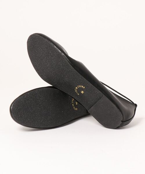 ehka sopo（エヘカソポ）の「シャーリングバレエシューズ（バレエシューズ・レディース・ブラック/ベージュ/オフホワイト・MEDIUM/LARGE）」の5枚目の写真