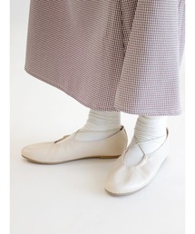 ehka sopo | シャーリングバレエシューズ(バレエシューズ)