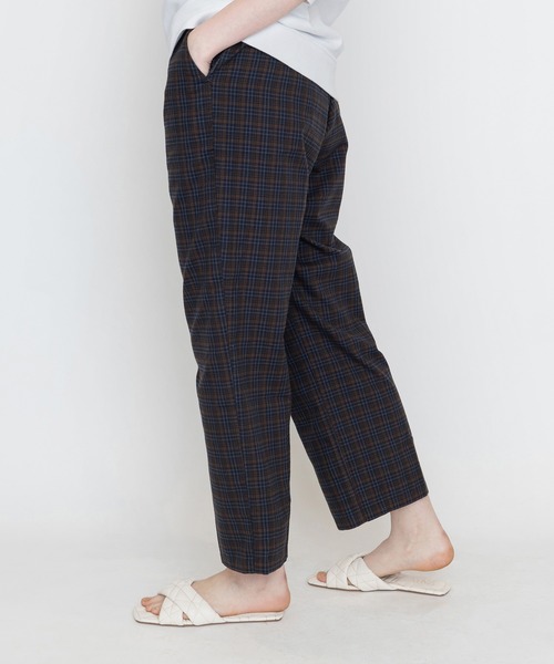 Levi's（リーバイス）の「Levi's/リーバイス MATH CLUB クロップド チェックパンツ SMARTER ELIZABETH（スラックス・レディース・ブラック・L/M/S/XS）」の4枚目の写真