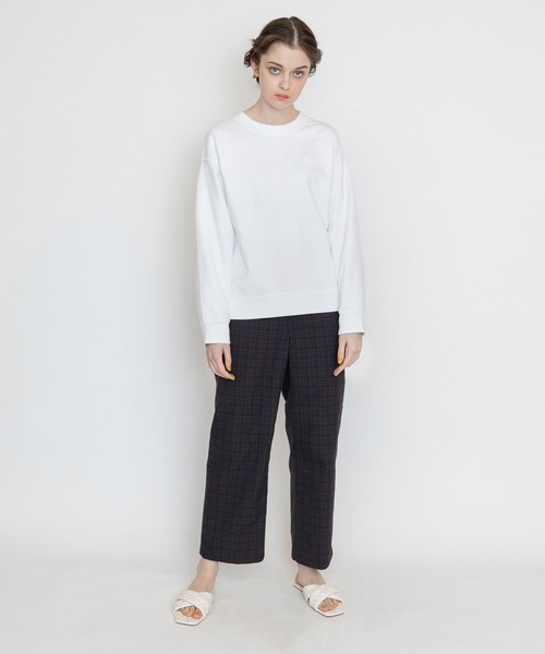 Levi's（リーバイス）の「Levi's/リーバイス MATH CLUB クロップド チェックパンツ SMARTER ELIZABETH（スラックス・レディース・ブラック・L/M/S/XS）」の7枚目の写真
