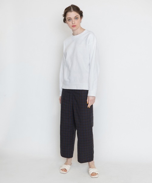 Levi's（リーバイス）の「Levi's/リーバイス MATH CLUB クロップド チェックパンツ SMARTER ELIZABETH（スラックス・レディース・ブラック・L/M/S/XS）」の8枚目の写真