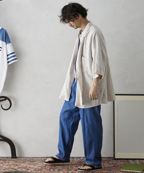 JOURNAL STANDARD relume（ジャーナルスタンダード　レリューム）の「【ARMY TWILL / アーミーツイル】別注 ストライプスラブシャツ（シャツ/ブラウス・メンズ・ホワイト/ナチュラル/ホワイト系その他・LARGE/MEDIUM）」の5枚目の写真