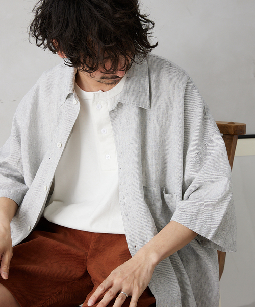 ARMY TWILL / アーミーツイル】別注 ストライプスラブシャツ