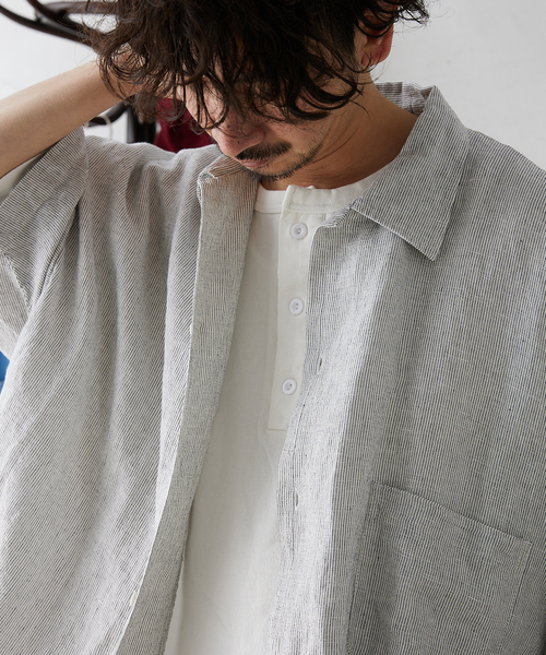 ARMY TWILL / アーミーツイル】別注 ストライプスラブシャツ（シャツ