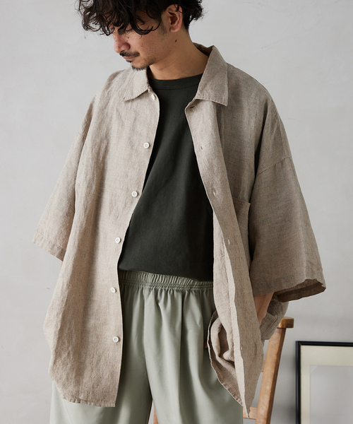 JOURNAL STANDARD relume（ジャーナルスタンダード　レリューム）の「【ARMY TWILL / アーミーツイル】別注 ストライプスラブシャツ（シャツ/ブラウス・メンズ・ホワイト/ナチュラル/ホワイト系その他・LARGE/MEDIUM）」の15枚目の写真