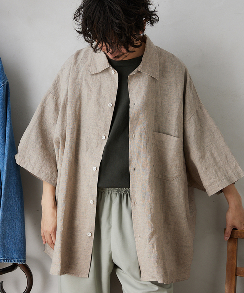 JOURNAL STANDARD relume（ジャーナルスタンダード　レリューム）の「【ARMY TWILL / アーミーツイル】別注 ストライプスラブシャツ（シャツ/ブラウス・メンズ・ホワイト/ナチュラル/ホワイト系その他・LARGE/MEDIUM）」の16枚目の写真