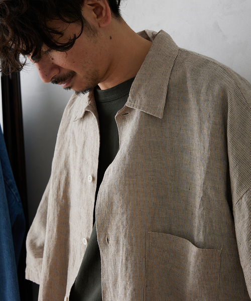 2018SS JOURNAL STANDARD relume ジャーナルスタンダード レリューム★66 フレンチ リネン Vネック ブラウス/シャツ ブルー JOURNAL STANDARD relumeセットアップ ブラック JOURNAL STANDARD