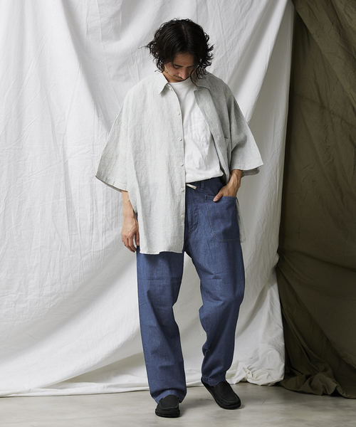 【新品】Journal Standard relume Army twill ARMY TWILL / アーミーツイル】別注 ストライプスラブシャツ