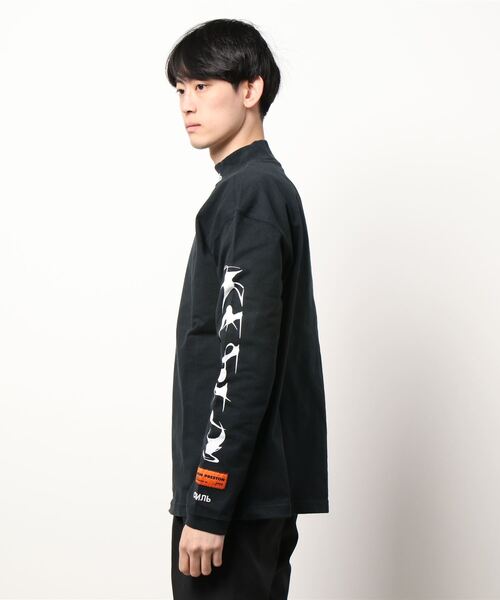 HERON PRESTON（ヘロンプレストン）の「【HERON PRESTON】LS TURTLENECK HP BRUSH（Tシャツ/カットソー・メンズ・ブラック×ホワイト・M）」の6枚目の写真