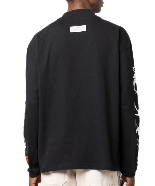 HERON PRESTON（ヘロンプレストン）の「【HERON PRESTON】LS TURTLENECK HP BRUSH（Tシャツ/カットソー・メンズ・ブラック×ホワイト・M）」の4枚目の写真