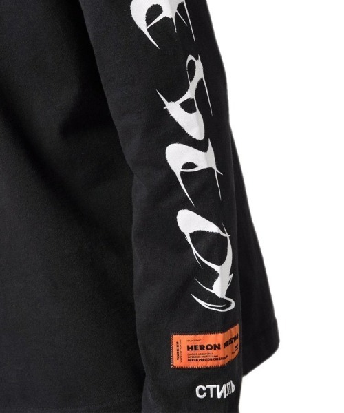 HERON PRESTON（ヘロンプレストン）の「【HERON PRESTON】LS TURTLENECK HP BRUSH（Tシャツ/カットソー・メンズ・ブラック×ホワイト・M）」の5枚目の写真