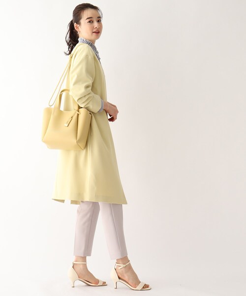 index（インデックス）の「◆ステッチデザイントートバッグ【2WAY】（トートバッグ・レディース・ブラック/イエロー/ダークグレー・00）」の4枚目の写真