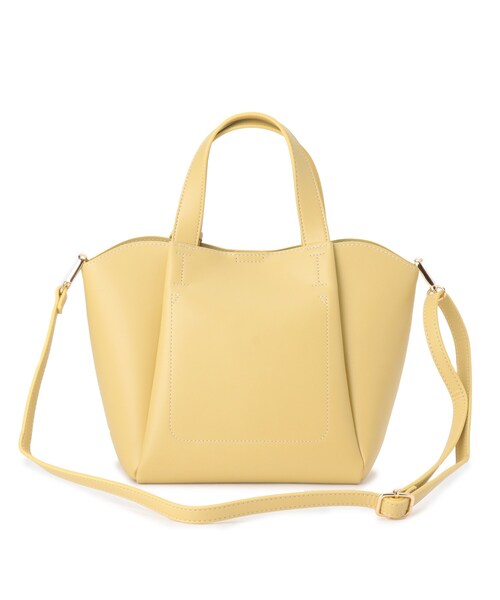 index（インデックス）の「◆ステッチデザイントートバッグ【2WAY】（トートバッグ・レディース・ブラック/イエロー/ダークグレー・00）」の10枚目の写真