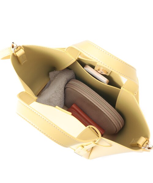 index（インデックス）の「◆ステッチデザイントートバッグ【2WAY】（トートバッグ・レディース・ブラック/イエロー/ダークグレー・00）」の12枚目の写真