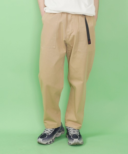 【Mサイズ】グラミチ ルーズテーパードリッジパンツ オリーブ 美中古品 GRAMicci(グラミチ) ルーズテーパード オリーブ L ルーズテーパード