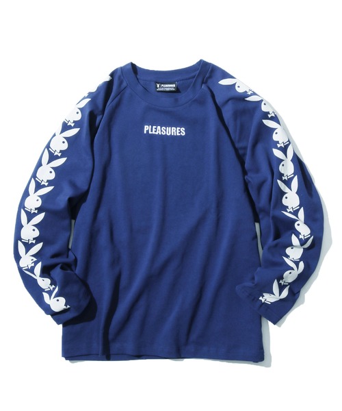 PLEASURES(プレジャー)の「PLEASURES×PLAY BOY/プレジャーズ×プレイボーイ PLAYBOY RAGLAN LONG SLEEVE TEE ロンT ロングスリーブ(Tシャツ/カットソー・メンズ・ブラック/ネイビー・M/XL/L)」の14枚目の写真