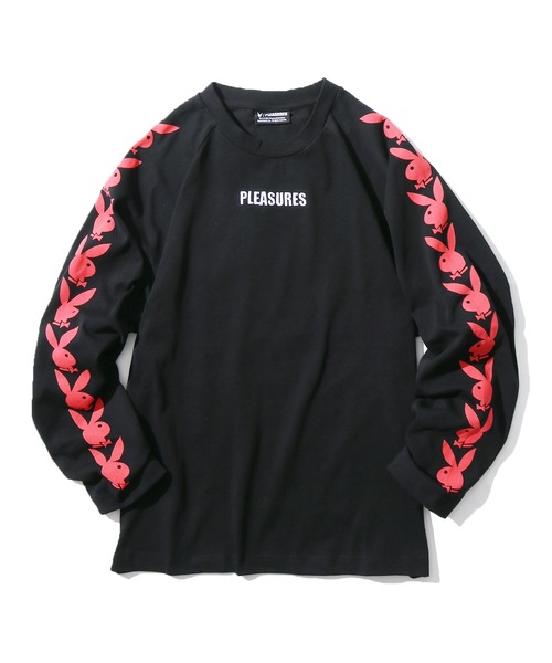 PLEASURES(プレジャー)の「PLEASURES×PLAY BOY/プレジャーズ×プレイボーイ PLAYBOY RAGLAN LONG SLEEVE TEE ロンT ロングスリーブ(Tシャツ/カットソー・メンズ・ブラック/ネイビー・M/XL/L)」の13枚目の写真