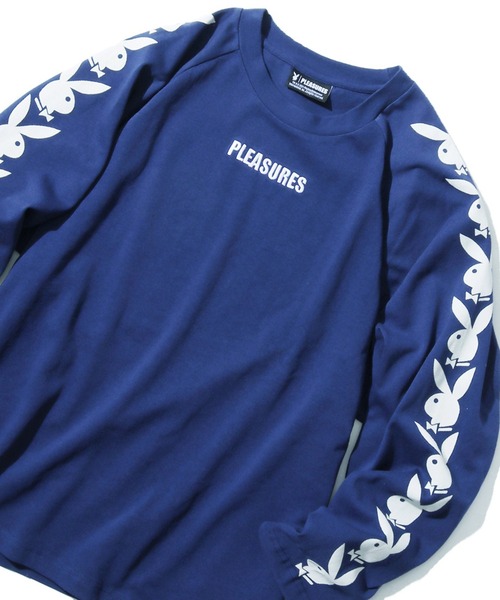 PLEASURES(プレジャー)の「PLEASURES×PLAY BOY/プレジャーズ×プレイボーイ PLAYBOY RAGLAN LONG SLEEVE TEE ロンT ロングスリーブ(Tシャツ/カットソー・メンズ・ブラック/ネイビー・M/XL/L)」の15枚目の写真