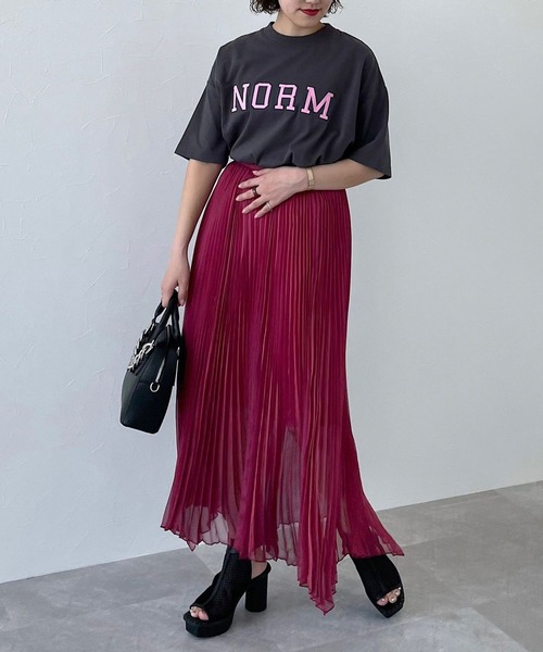 PAGEBOY（ページボーイ）の「コウショクライトプリーツスカート（スカート・レディース・コーラルピンク/カーキ/ブラック・FREE）」の7枚目の写真