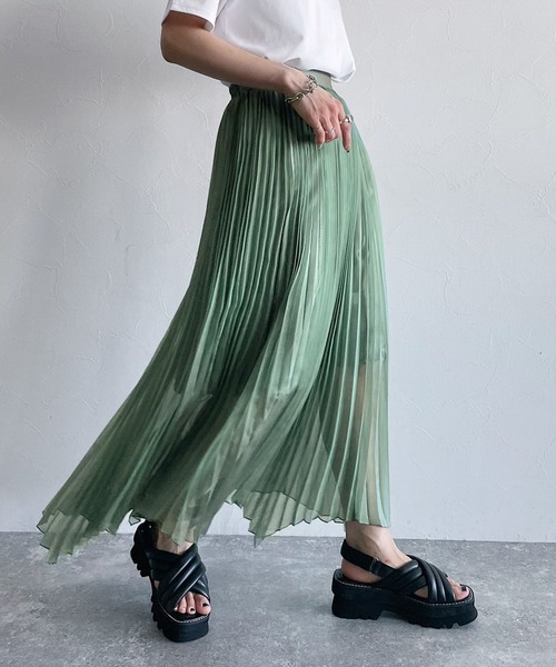 PAGEBOY（ページボーイ）の「コウショクライトプリーツスカート（スカート・レディース・コーラルピンク/カーキ/ブラック・FREE）」の22枚目の写真