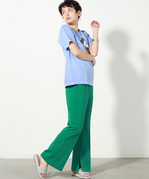 NOLLEY’S(ノーリーズ)の「◇【WEB限定】ポンチインナースリットパンツ(その他パンツ・レディース・ライトブルー/ブラック/ベージュ/グリーン・38/36)」の7枚目の写真