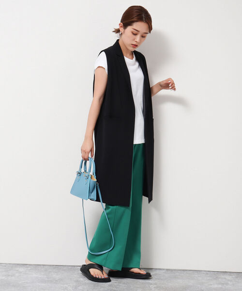 NOLLEY’S(ノーリーズ)の「◇【WEB限定】ポンチインナースリットパンツ(その他パンツ・レディース・ライトブルー/ブラック/ベージュ/グリーン・38/36)」の12枚目の写真