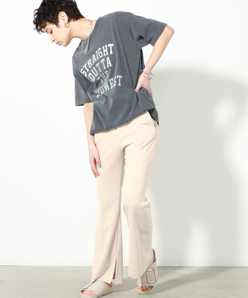 NOLLEY’S(ノーリーズ)の「◇【WEB限定】ポンチインナースリットパンツ(その他パンツ・レディース・ライトブルー/ブラック/ベージュ/グリーン・38/36)」の15枚目の写真