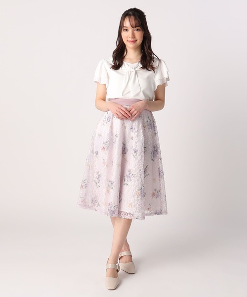 LAISSE PASSE（レッセパッセ）の「前後2wayフリルブラウス（シャツ/ブラウス・レディース・ネイビー/ライトブルー/アイボリー・MEDIUM）」の6枚目の写真