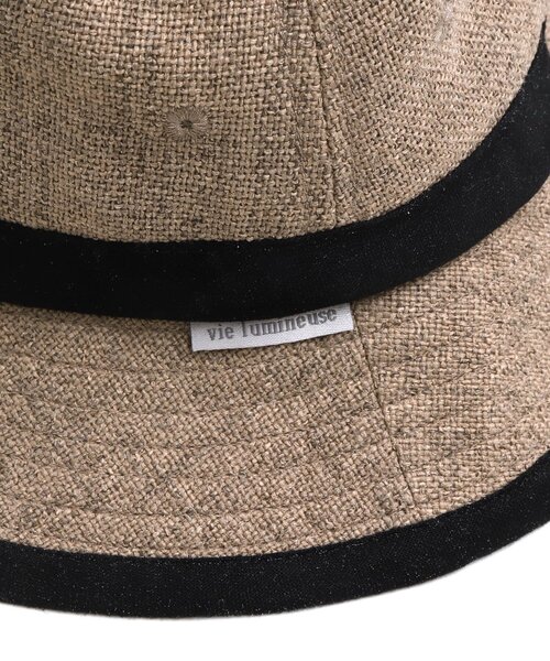 apres les cours（アプレレクール）の「ジュート アウトドアハット_UVカット（ハット・キッズ・ベージュ/ブラウン・50/52/54/48）」の12枚目の写真