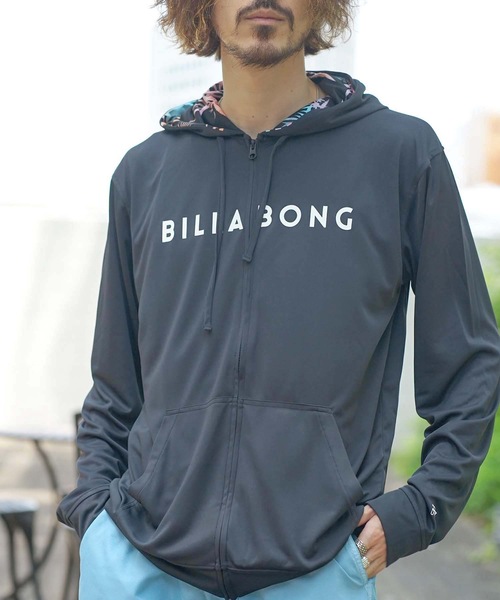 Billabong メンズ Unity Logo Zip ラッシュガード 22年春夏モデル ビラボンパーカーラッシュガード 水着 ラッシュガード Billabong ビラボン のファッション通販 Zozotown