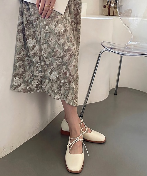 Dita Muaj.(ディータムアージュ)の「リボンフラットシューズ(バレエシューズ・レディース・ホワイト/ベージュ/ブラック・35/36/37/38)」の14枚目の写真