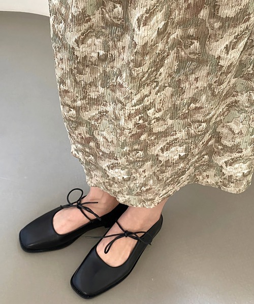 Dita Muaj.(ディータムアージュ)の「リボンフラットシューズ(バレエシューズ・レディース・ホワイト/ベージュ/ブラック・35/36/37/38)」の8枚目の写真