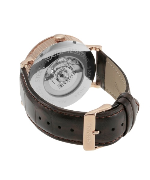 SONNE(ゾンネ)の「SONNE/ゾンネ×ハオリ H024 腕時計 H024PGBK メンズ(アナログ腕時計・メンズ・ブラウン・FREE)」の4枚目の写真