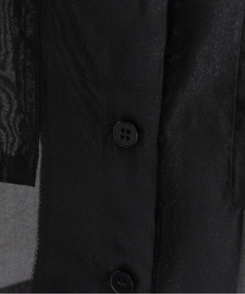 one way（ワンウェイ）の「開襟ショートシャツ（シャツ/ブラウス・レディース・ライトブルー/ブラック/ライトグリーン/ホワイト/イエロー/ライトピンク・FREE）」の8枚目の写真