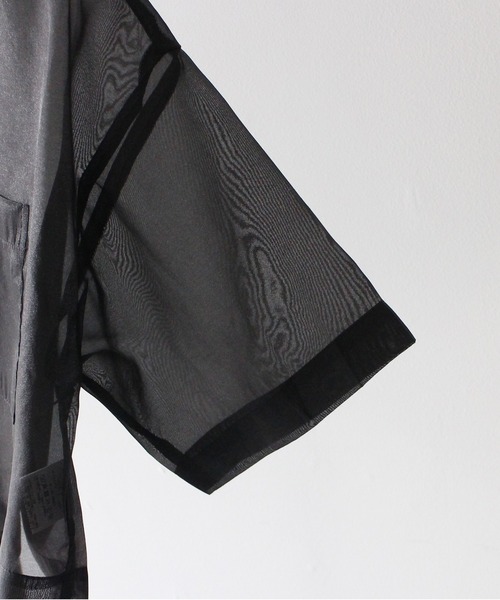 one way（ワンウェイ）の「開襟ショートシャツ（シャツ/ブラウス・レディース・ライトブルー/ブラック/ライトグリーン/ホワイト/イエロー/ライトピンク・FREE）」の14枚目の写真