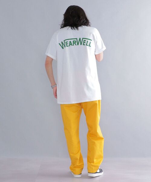 SHIPS(シップス)の「*【SHIPS別注】WEARWELL: エンブロイダリー ワンポイント ロゴ / バックプリント Tシャツ(Tシャツ/カットソー・メンズ・ブラウン/ホワイト/ネイビー/イエロー系・LARGE/MEDIUM/X-LARGE)」の6枚目の写真