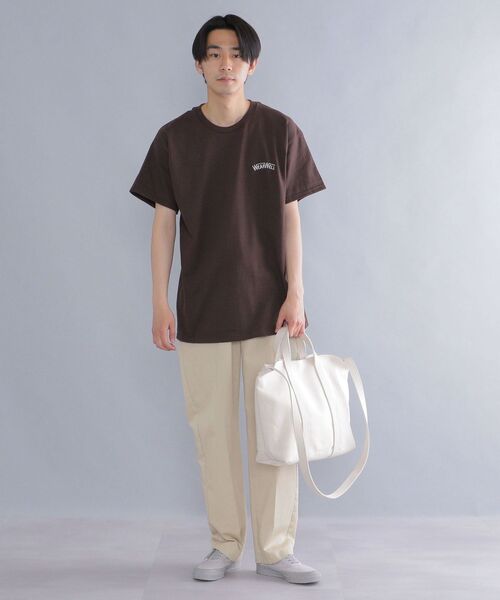 SHIPS(シップス)の「*【SHIPS別注】WEARWELL: エンブロイダリー ワンポイント ロゴ / バックプリント Tシャツ(Tシャツ/カットソー・メンズ・ブラウン/ホワイト/ネイビー/イエロー系・LARGE/MEDIUM/X-LARGE)」の7枚目の写真
