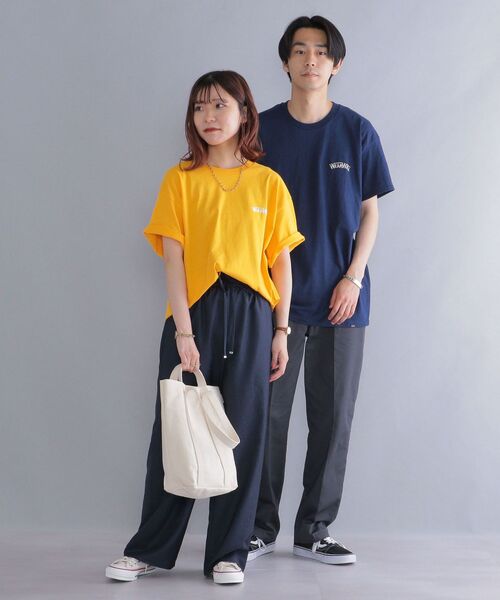 SHIPS(シップス)の「*【SHIPS別注】WEARWELL: エンブロイダリー ワンポイント ロゴ / バックプリント Tシャツ(Tシャツ/カットソー・メンズ・ブラウン/ホワイト/ネイビー/イエロー系・LARGE/MEDIUM/X-LARGE)」の9枚目の写真