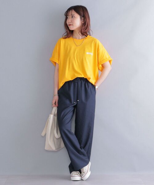 SHIPS(シップス)の「*【SHIPS別注】WEARWELL: エンブロイダリー ワンポイント ロゴ / バックプリント Tシャツ(Tシャツ/カットソー・メンズ・ブラウン/ホワイト/ネイビー/イエロー系・LARGE/MEDIUM/X-LARGE)」の10枚目の写真