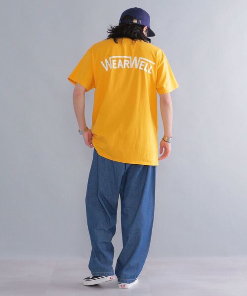 SHIPS(シップス)の「*【SHIPS別注】WEARWELL: エンブロイダリー ワンポイント ロゴ / バックプリント Tシャツ(Tシャツ/カットソー・メンズ・ブラウン/ホワイト/ネイビー/イエロー系・LARGE/MEDIUM/X-LARGE)」の12枚目の写真