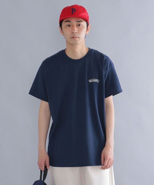 SHIPS(シップス)の「*【SHIPS別注】WEARWELL: エンブロイダリー ワンポイント ロゴ / バックプリント Tシャツ(Tシャツ/カットソー・メンズ・ブラウン/ホワイト/ネイビー/イエロー系・LARGE/MEDIUM/X-LARGE)」の17枚目の写真
