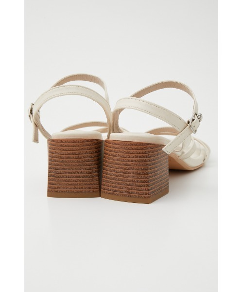 AZUL by moussy（アズールバイマウジー）の「THIN STRAP SANDALS/シンストラップサンダル（サンダル・レディース・イエロー/ブラック/アイボリー・LARGE/SMALL/MEDIUM）」の4枚目の写真