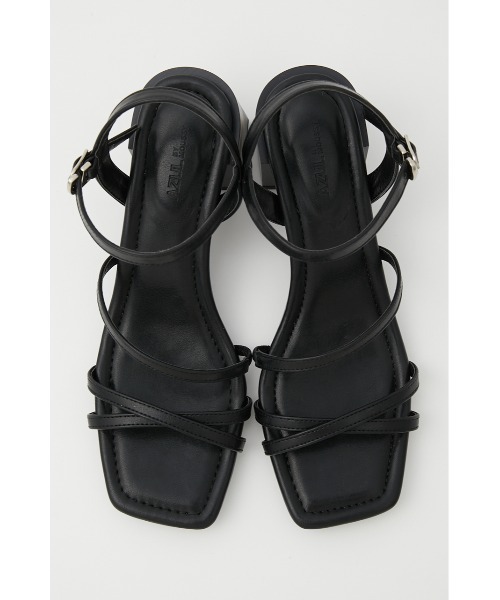 AZUL by moussy（アズールバイマウジー）の「THIN STRAP SANDALS/シンストラップサンダル（サンダル・レディース・イエロー/ブラック/アイボリー・LARGE/SMALL/MEDIUM）」の5枚目の写真