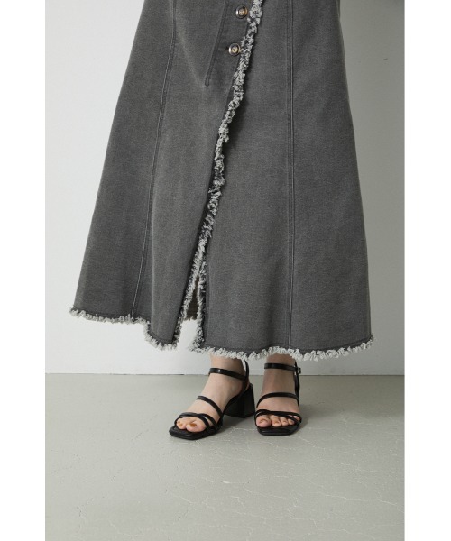 AZUL by moussy（アズールバイマウジー）の「THIN STRAP SANDALS/シンストラップサンダル（サンダル・レディース・イエロー/ブラック/アイボリー・LARGE/SMALL/MEDIUM）」の22枚目の写真