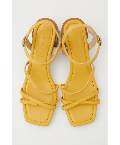 AZUL by moussy（アズールバイマウジー）の「THIN STRAP SANDALS/シンストラップサンダル（サンダル・レディース・イエロー/ブラック/アイボリー・LARGE/SMALL/MEDIUM）」の9枚目の写真