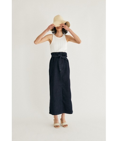 M_（エムアンダーバー）の「【M_】OGC HW スカート（デニムスカート・レディース・ダークブルー/ベージュ/アイボリー・1/2）」の13枚目の写真