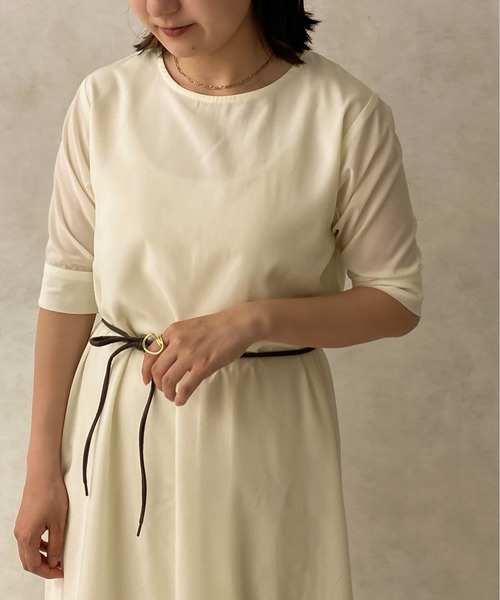 apres jour clair(アプレジュールクレア)の「【apres jour clair】マーメイドロングワンピース【ZOZOTOWN限定アイテム】(ワンピース・レディース・ライトブラウン/ライトベージュ/アイボリー・フリー/X-LARGE)」の6枚目の写真