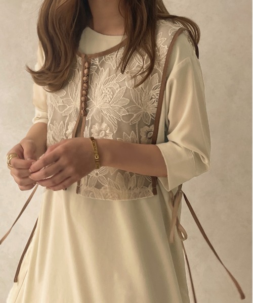 apres jour clair(アプレジュールクレア)の「【apres jour clair】マーメイドロングワンピース【ZOZOTOWN限定アイテム】(ワンピース・レディース・ライトブラウン/ライトベージュ/アイボリー・フリー/X-LARGE)」の12枚目の写真