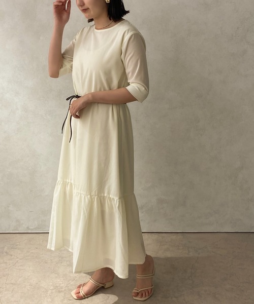 apres jour clair(アプレジュールクレア)の「【apres jour clair】マーメイドロングワンピース【ZOZOTOWN限定アイテム】(ワンピース・レディース・ライトブラウン/ライトベージュ/アイボリー・フリー/X-LARGE)」の18枚目の写真